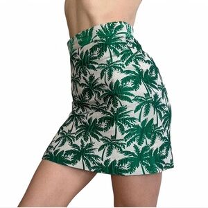 Topshop Palm Tree Patterned Skirt